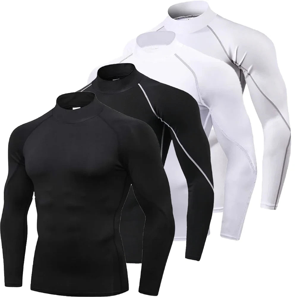 Men's Turtleneck Compression Shirt