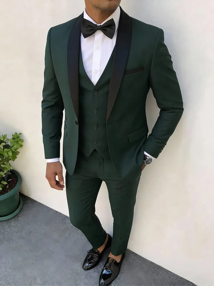 Men's Slim-fit 3-Piece Suit