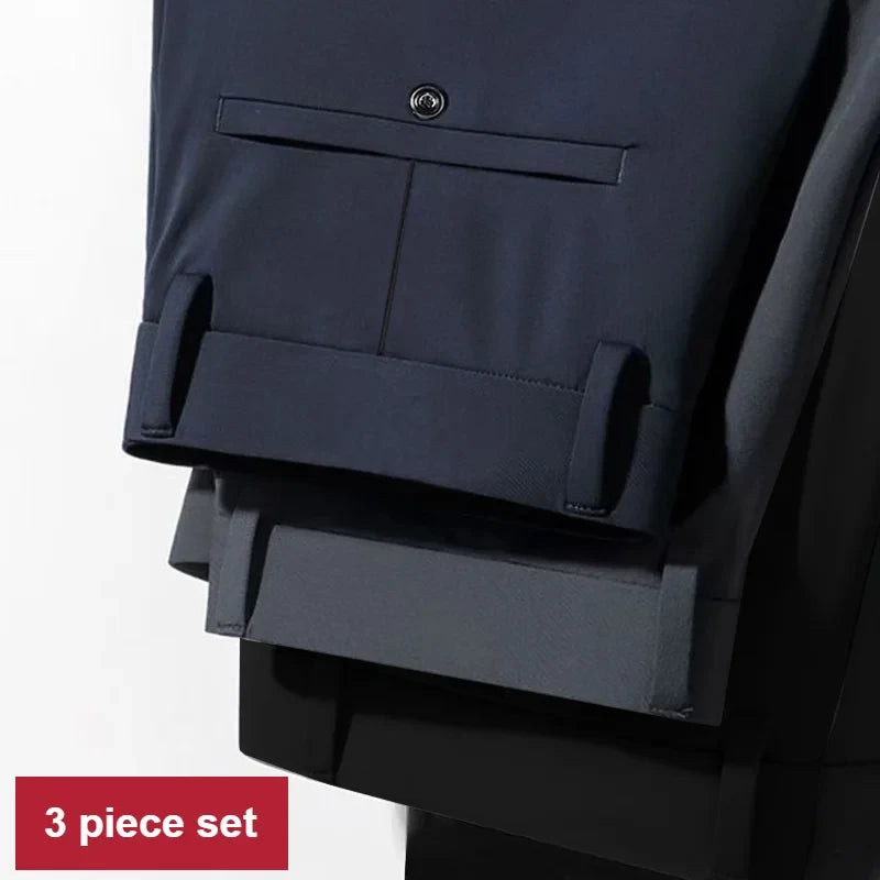 Men's 3-Piece Stretch Trousers