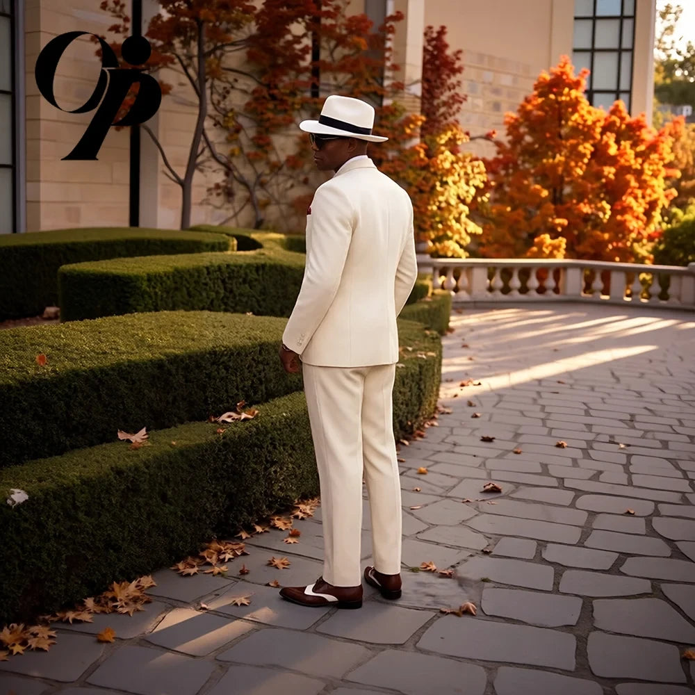 Men's Off-White Suit