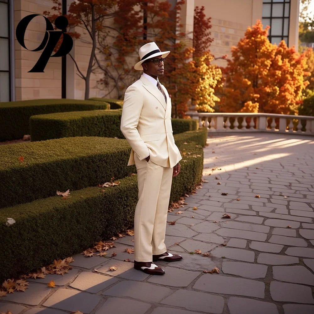 Men's Off-White Suit