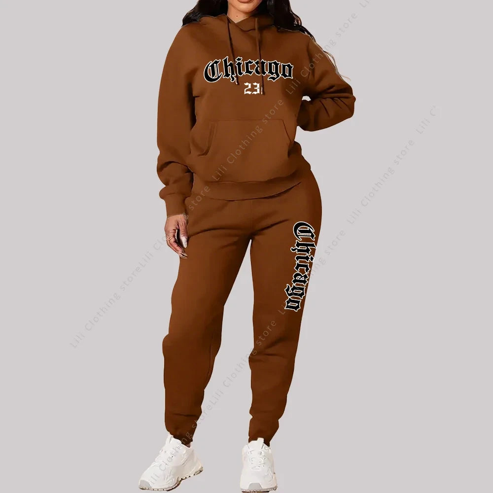 Graphic Letter Print Tracksuit