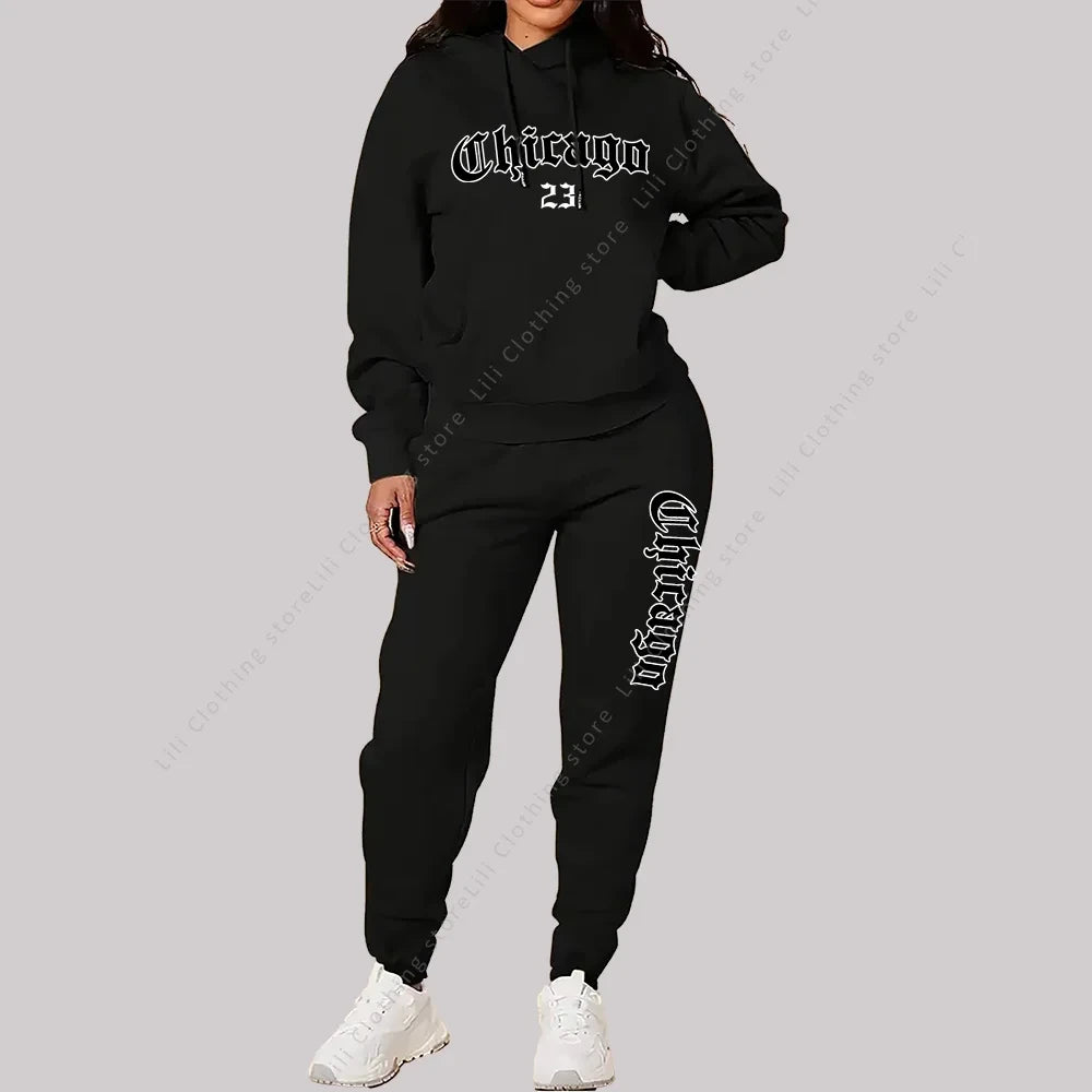 Graphic Letter Print Tracksuit
