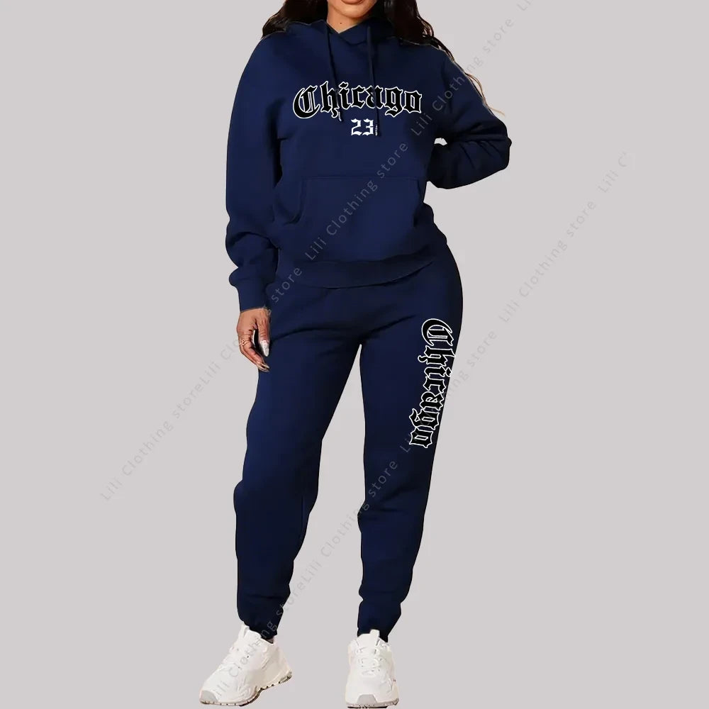 Graphic Letter Print Tracksuit
