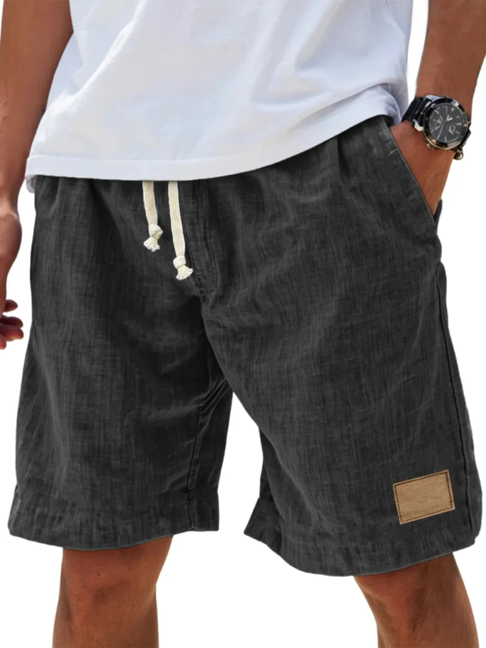 Retro Linen Shorts