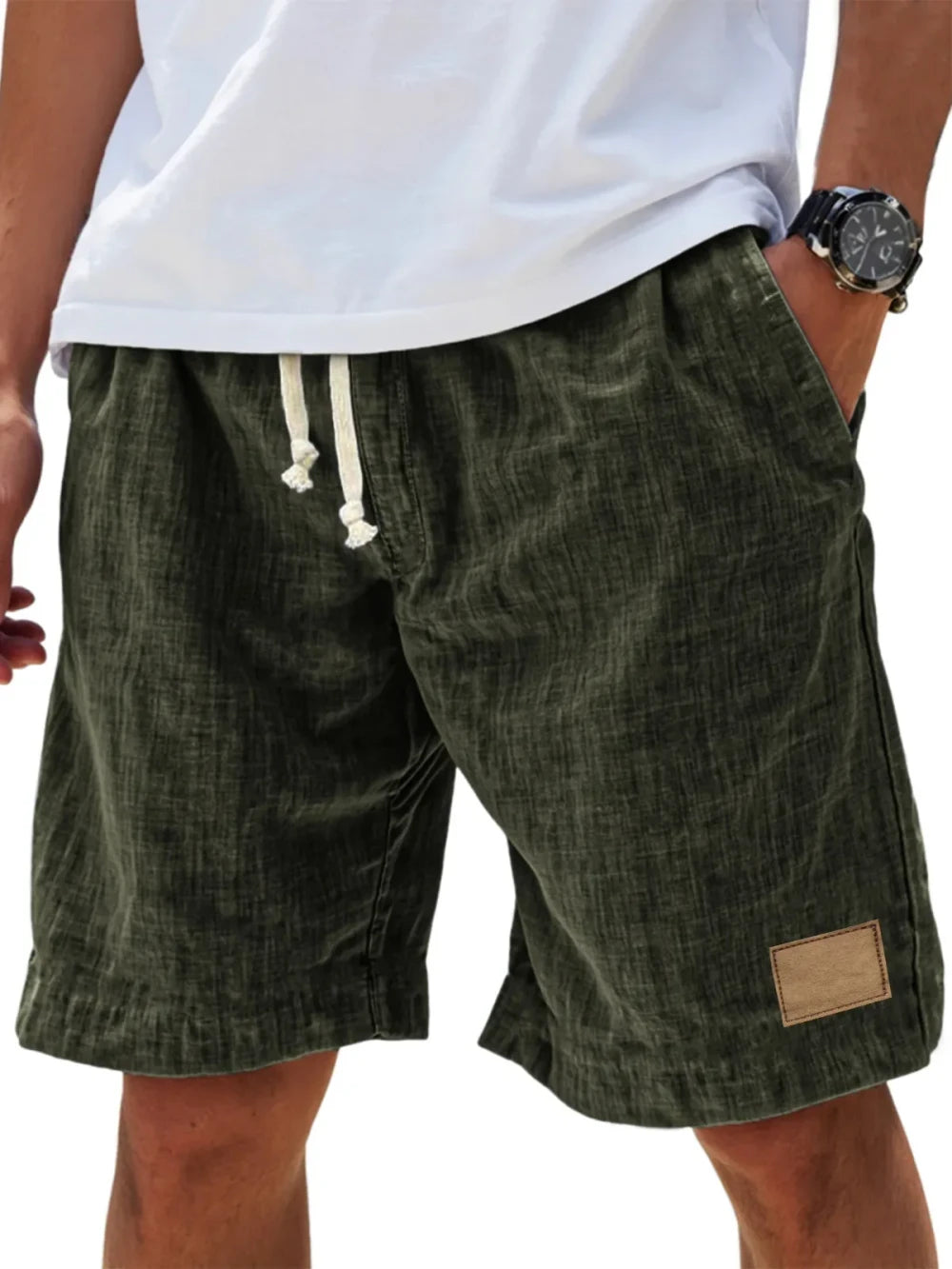 Retro Linen Shorts