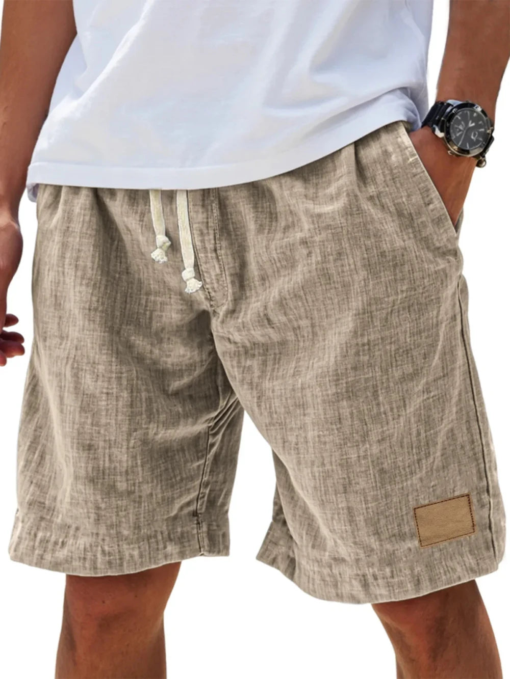 Retro Linen Shorts