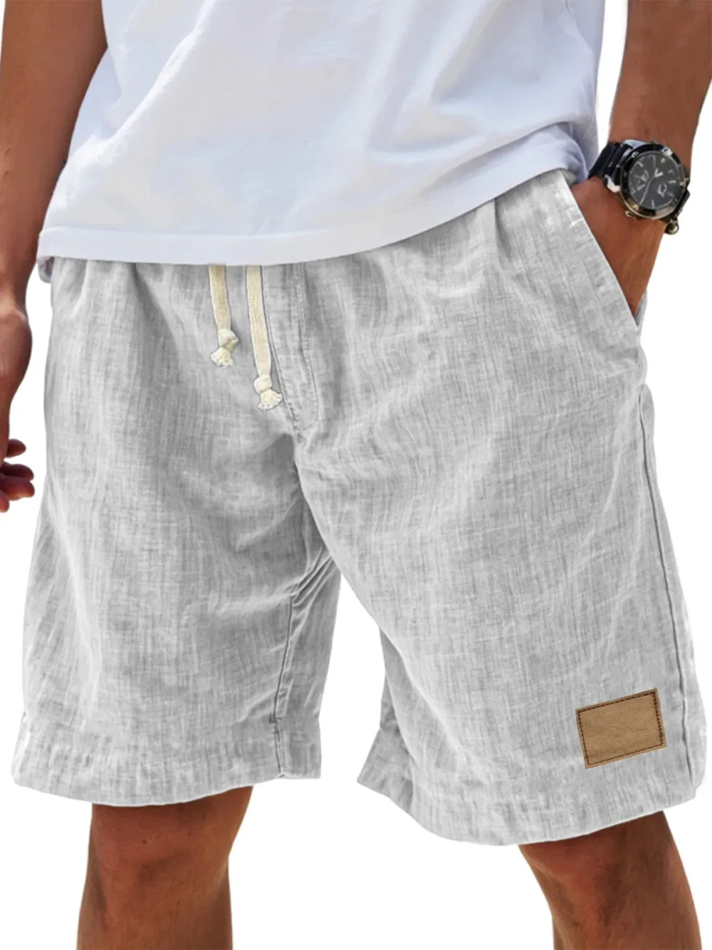 Retro Linen Shorts