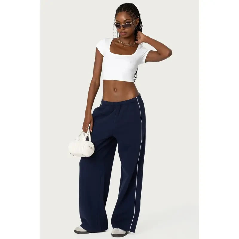 Edikted Navy Sweatpants
