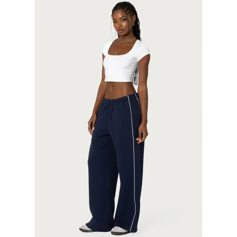 Edikted Navy Sweatpants
