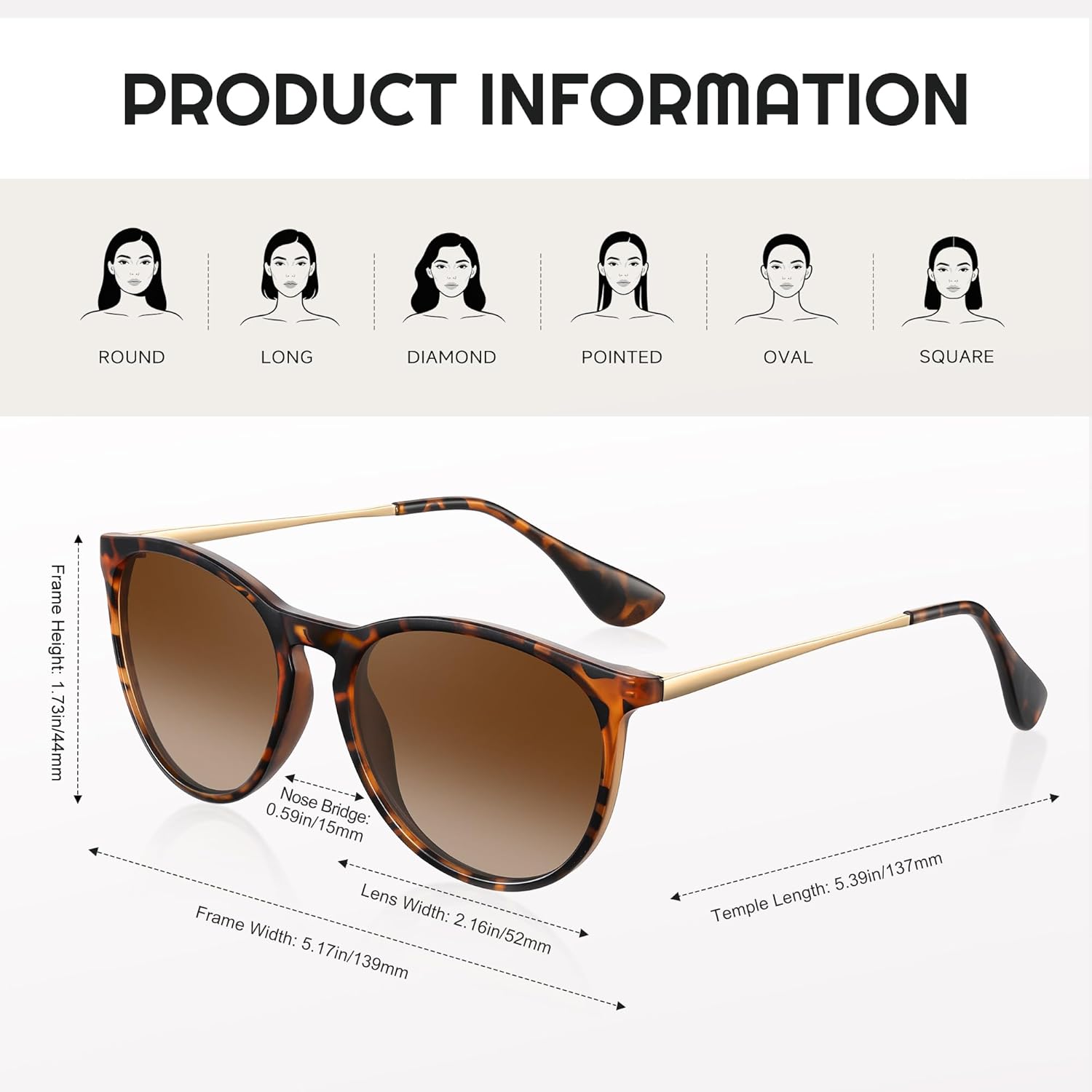Vintage Round Retro Sun Glasses